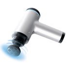 Mahli Cordless Muscle Massager - 4 Interchangeable Heads - Silver-6 intensity levels