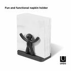 Umbra Buddy Napkin Holder - Black-It's lightweight due to its polypropylene-based structure and adaptable through its ability to accommodate any sized napkin.