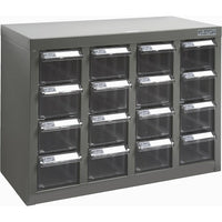 Kleton A8 Steel Parts Cabinets, 16 Polystyrene Drawers-Housed in all-welded galvanized steel cabinet