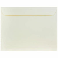 JAM Paper 10" x 13" Booklet Strathmore Envelopes - Natural White Wove - 25 Pack-Colour: White
