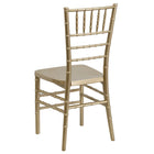 Flash Furniture HERCULES PREMIUM Series Gold Resin Stacking Chiavari Chair-Gold Finish