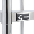 TRINITY EcoStorage Table Stainless Steel, (TLS-0201)-Rounded edges for safety