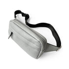 Nicci Waist Bag with Web Strap - Light Grey-Grey - Polyurethane
