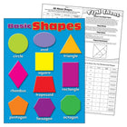 TREND enterprises, Inc. Basic Shapes Learning Chart, 17" x 22"-Introduce 10 basic shapes - circle, oval, triangle, rhombus, square, rectangle, trapezoid, pentagon, hexagon and octagon