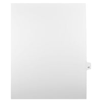 Mark Maker Legal Exhibit Index Tab White Single Tabs, 1/25th Cut, Letter Size, No Holes, Number 17, 25 Pack-White Single Tabs, 1/25th Cut