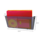 Deflecto - Porte-document incassable  - 1 pochette - format légal - fumée-Couleur : Fumé, Matériaux : Plastique