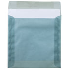 JAM Paper 8 x 8 Square Envelopes, Ocean Blue Translucent Vellum, 25 Pack (1592130B)-Closure: Gum