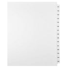 Mark Maker Legal Exhibit Index Tab Set of White Single Tabs, 1/15th Cut, Letter Size, No Holes, Number 151 - 165-White Single Tabs, 1/15th Cut