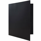 JAM Paper Plastic POP School Two Pocket Folders, Black, 12 Pack (382Eblg)-4