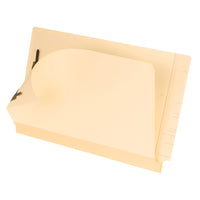Pendaflex Reinforced End-Tab Fastener Folders - Legal Size - Manila - 50 Pack-Two 2" fasteners hold papers in place