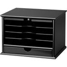 Victor Wood Desktop Organizer, Midnight Black (4720-5)-Durable MDF in an attractive black finish