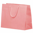Jam Paper Gift Bags with Rope Handles - Large Horizontal - 16" x 12" x 6" - Baby Pink Pastel Matte - 100 Pack-Our soft rope handle giftbags are made from 85 lb cardstock that has a smooth matte paper finish