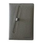 Cambridge Fabric Notebook with Pen Loop - 8-1/10" x 5-3/5" - Light Grey-8"W x 5-1/2"H sized white sheets