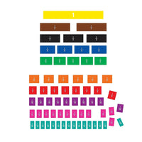 Teacher Created Resources Fraction Tiles Magnetic Accents, 66 Pack (TCR77245)-Magnetic fractions with a write on/wipe off surface