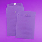JAM Paper 6 x 9 Open End Catalog Envelopes with Clasp Closure, Brite Hue Violet Purple Recycled, 100 Pack (87956)-Material: paper