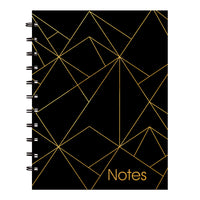 Blueline MiracleBind Gold Collection Notebook – 11" x 9-1/16" – Black – 58 Sheets-White microperforated pages