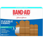 BAND-AID Brand Flexible Fabric Bandages - Assorted - 80 Pack-Durable fabric protection