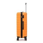 TOSCANO OPPORTUNA 20" Hardside Carry On Luggage - Burnt Orange-Deluxe Interior