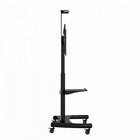 North Bayou Mobile TV Cart with Adjustable Shelf for 55" - 80"-Fits most VESA compliant TVs and screens from 55" to 80"