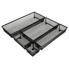 NeatLife Drawer Organizer Set, Black, 5-Piece Set-Provides drawer organization