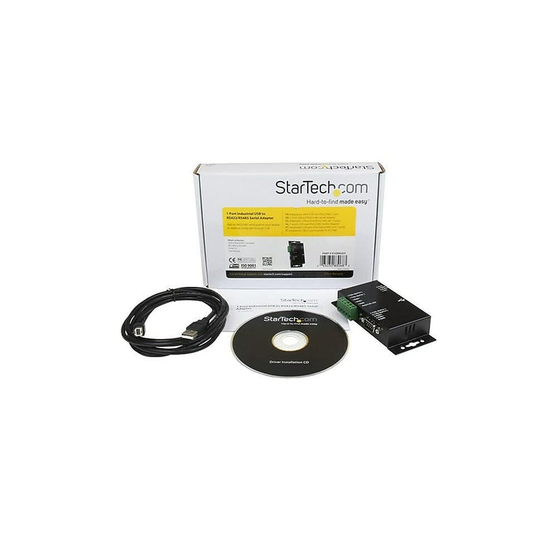 StarTech 1 Port Metal Industrial USB to RS422/RS485 Serial Adapter