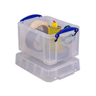 Really Useful Boxes 3L Storage Box, Clear-Dimensions: 6-1/4" H. x 9-5/8" W. x 7-1/16" D.