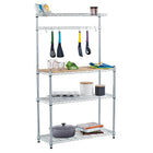 TRINITY EcoStorage Baker's Rack, Chrome (TBFZ-1501)-EcoStorage finish represents eco-friendly production - No toxic chemicals are released into the environment during the production of this product