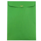 JAM Paper 9" x 12" Recycled Open End Catalog Envelopes with Clasp Closure, Green, 25 Pack (92912a)-Green
