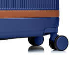 Champs Vintage Air 3-Piece Hardside Luggage Set - Blue-Telescopic Handle