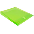JAM Paper Plastic Envelopes with VELCRO Brand Closure, 1" Expansion, Letter, 9 3/4" x 11 3/4", Lime Green, 12 Pack (118V1LI)-Made from smooth translucent plastic. Scratch, water, and tear resistant