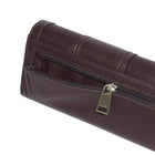 Roots Ladies Pocket Clutch Wallet - Plum-ID Window