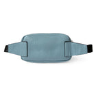 Nicci Waist Bag with Web Strap - Powder Blue-Front Zip Compartment