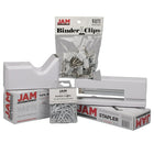 JAM Paper Office Starter Desk Kit, White (338756wh)-Includes paper clips, binder clips, tape dispenser, stapler, and staples