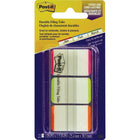 Post-it Durable Filing Tabs, 1", Assorted Colours, 66 Pack-Secure self-stick tabs for quick and easy tabbing and indexing of files, folders, books and catalogues