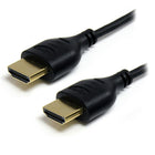 StarTech Slim High Speed HDMI Cable with Ethernet, Ultra HD 4k x 2k HDMI Cable, HDMI to HDMI M/M, 6 Ft.-The gold-plated HDMI® connectors prevent corrosion and ensure a consistent high quality connection every time