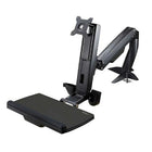 StarTech Sit-Stand Monitor Arm (ARMSTSCP1)-Mounting Options Desk & Grommet Clamp