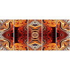 Designart Gold and Silver Reflection 5-Panel Modern Canvas Art Print, (PT3083-401)-Print