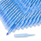 BIC Round Stic Extra Value Ballpoint Stick Pens – 0,7 mm – Blue – 12 Pack  -Fine tip