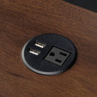 Sauder Miscellaneous Office Desktop Power Outlet - Black (427829)-0.04" x 0.04" x 0.04"