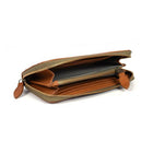 Tolredo Rhea Leather Clutch - Light Brown-High quality strong zipper, with attached leather loop for easy grip and operation