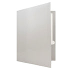 JAM Paper 2-Pocket Laminated Glossy 3 Hole Punched School Folders, Silver, 100 Pack (385GHPsib)-100 pack