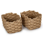 Truu Design Chunky Braided Jute Baskets, Set of 3, 18 x 11 inches, Natural-Material: made of high-quality, natural jute that is safe to have around children and promises a long lifecycle
