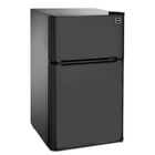 RCA 3.2 CU FT 2 Door Fridge with Top Freezer - Black (RFR832)-Energy Star qualified to meet or exceed federal guidelines for energy efficiency for year-round energy and money savings