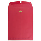 JAM Paper 9 x 12 Open End Catalog Envelopes with Clasp Closure, Brite Hue Red, 100 Pack (7781)-Christmas red
