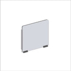 Mark Maker Modular Sneeze Guard Side - 23.5" W x 23.5" H panel 1/4" Clear Acrylic -2 4" aluminum bottom rails - 18" living hinge-Our clear modular sides are to be combined with the modular fronts as an extension for extra protection.