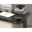 Koble Juno 47.2"W Height Adjustable Smart Desk with Drawer - Black-USB ports X2