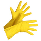 Forcefield Flocklined Latex Dishwashing Style Rubber Gloves - Large-Size: Large