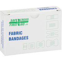 Safecross Fabric Dressings - Assorted Fabric Bandages - Sterile, 900 Pack-Length: Assorted