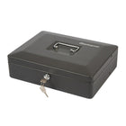 SentrySafe CB-12 Medium Cash Box, 0.21 cu. ft., Black-Equipped with a convenient carrying handle so you can transport your locking cash box with ease
