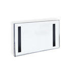 Azar Displays Horizontal Wall Mount Sign Holder with Magnetic Tape, 10 Pack (129922)-Clear Acrylic